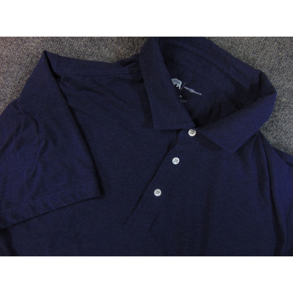 Onward Reserve Shirt Mens XL Navy Blue Performance Polo Cotton‎ Spandex